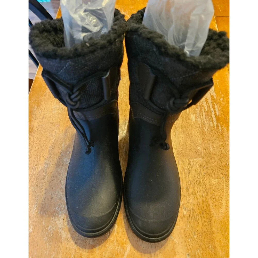Kami Stella Winter Boots Size 5 New Rubber Leather Waterproof Traction Warm